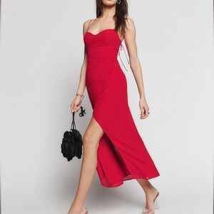 REFORMATION long red dress